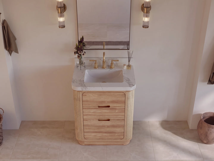 Ventura Teak 30 in. W x 22 in. D Single Sink Bathroom Vanity - photo 3