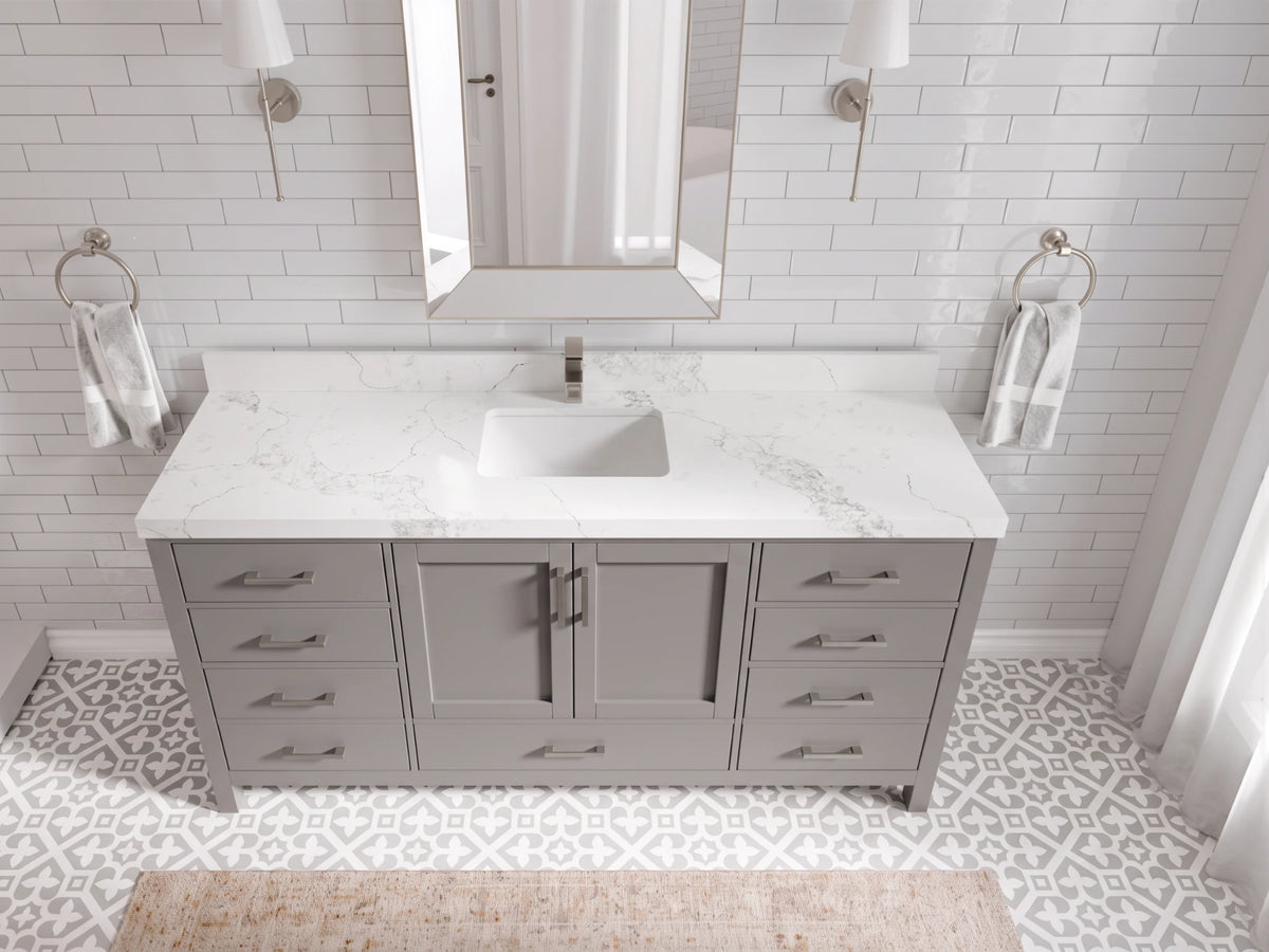 Malibu 72 in. W x 22 in. D Single Sink Bathroom Vanity