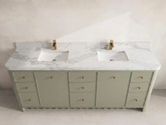Orlando 84 in. W x 22 in. D Double Sink Bathroom Vanity - photo 14