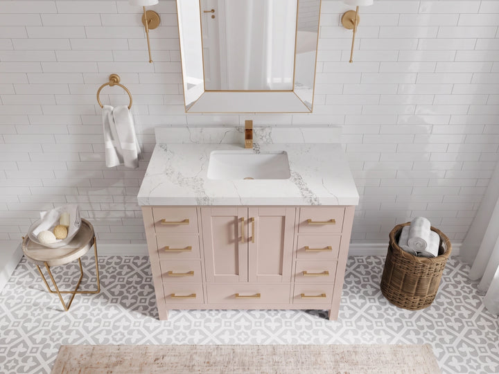 Malibu 42 in. W x 22 in. D Single Sink Bathroom Vanity - photo 11