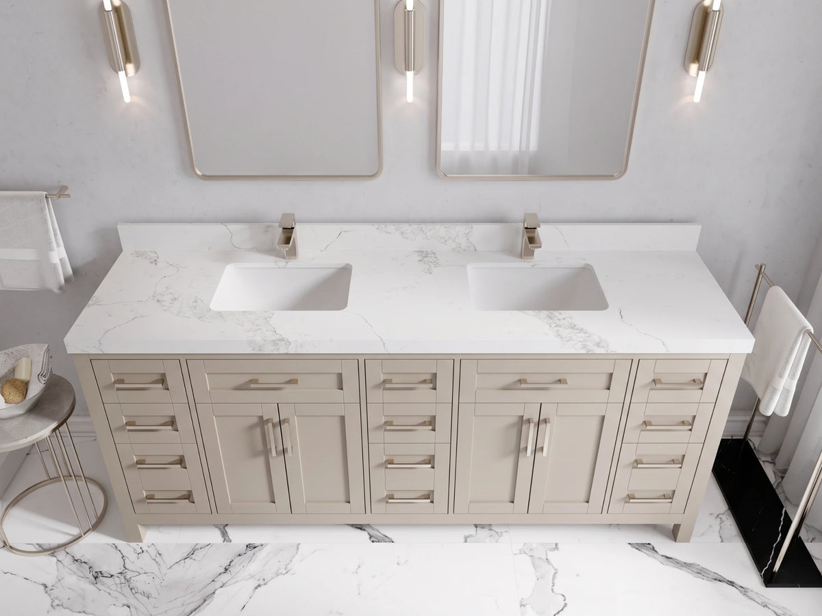 Cambridge 80 in. W x 22 in. D Double Sink Bathroom Vanity