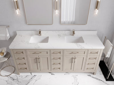 Cambridge 80 in. W x 22 in. D Double Sink Bathroom Vanity