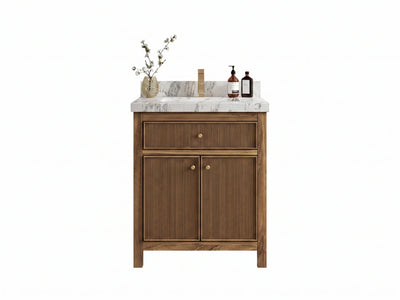 Sonoma Teak Wood 30 in. W x 22 in. D Single Sink Bathroom Vanity