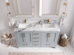 Malibu 60 in. W x 22 in. D Double Sink Bathroom Vanity - photo 31