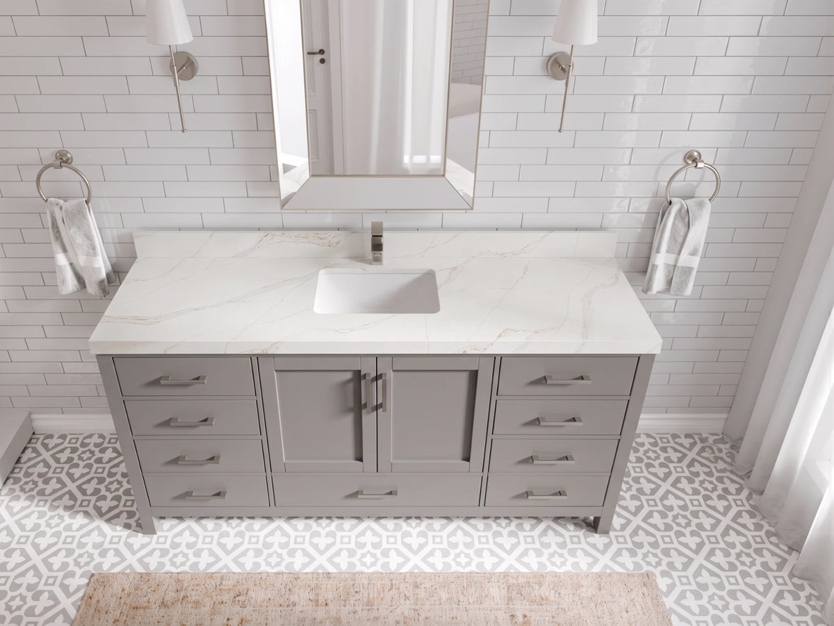 Malibu 72 in. W x 22 in. D Single Sink Bathroom Vanity