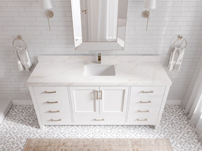 Malibu 72 in. W x 22 in. D Single Sink Bathroom Vanity