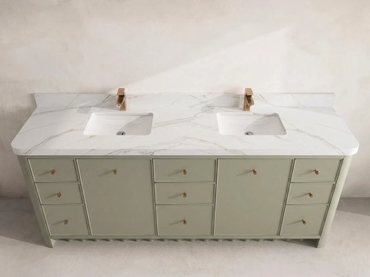 Orlando 84 in. W x 22 in. D Double Sink Bathroom Vanity - photo 10