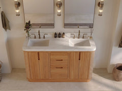 Ventura Teak 60 in. W x 22 in. D Double Sink Bathroom Vanity - photo 10