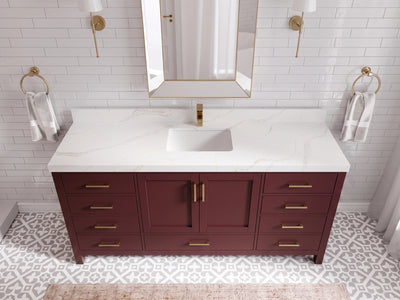 Malibu 72 in. W x 22 in. D Single Sink Bathroom Vanity