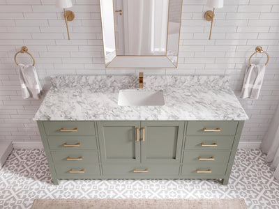 Malibu 72 in. W x 22 in. D Single Sink Bathroom Vanity