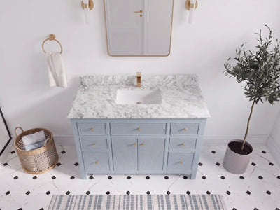 Sonoma 48 in W x 22 in D Free Standing Reeded Single Sink Bathroom Vanity