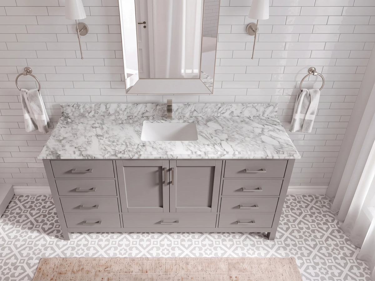 Malibu 72 in. W x 22 in. D Single Sink Bathroom Vanity