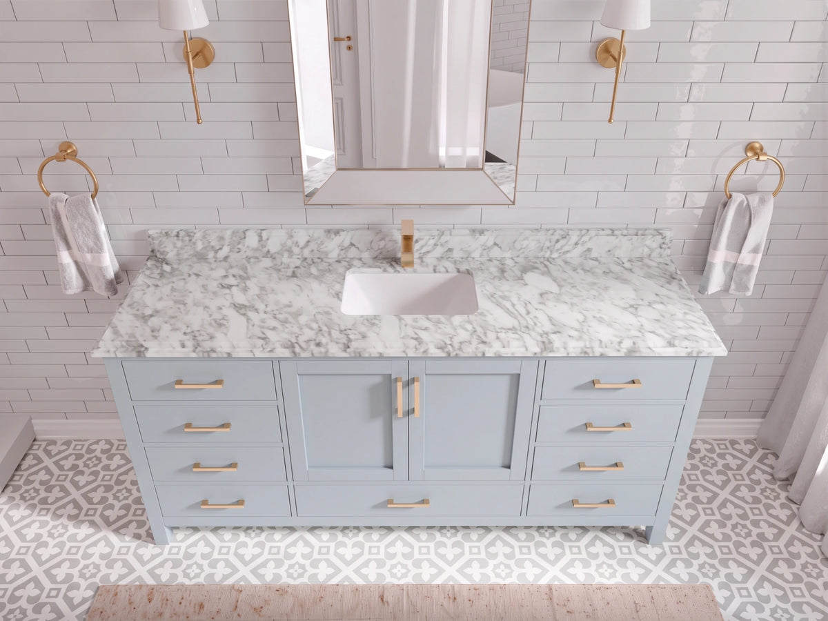 Malibu 72 in. W x 22 in. D Single Sink Bathroom Vanity