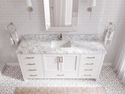 Malibu 72 in. W x 22 in. D Single Sink Bathroom Vanity