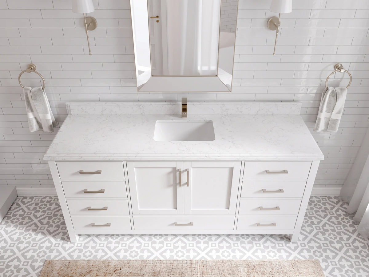 Malibu 72 in. W x 22 in. D Single Sink Bathroom Vanity