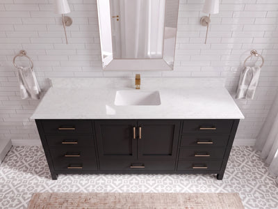 Malibu 72 in. W x 22 in. D Single Sink Bathroom Vanity