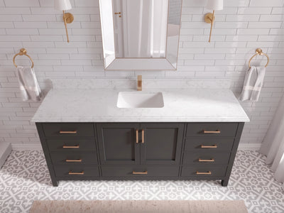 Malibu 72 in. W x 22 in. D Single Sink Bathroom Vanity