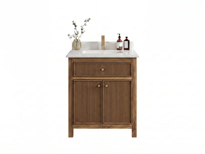 Sonoma Teak Wood 30 in. W x 22 in. D Single Sink Bathroom Vanity