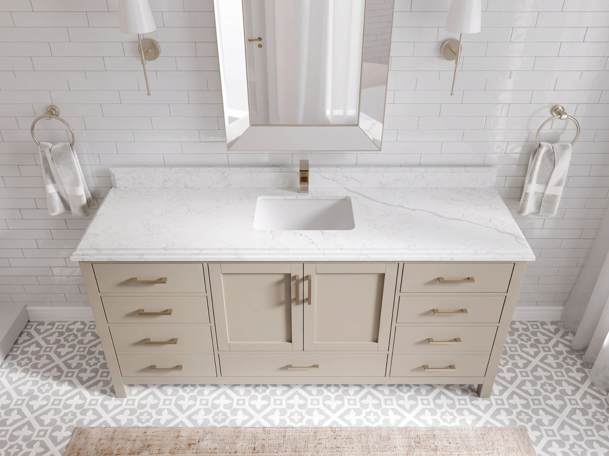 Malibu 72 in. W x 22 in. D Single Sink Bathroom Vanity