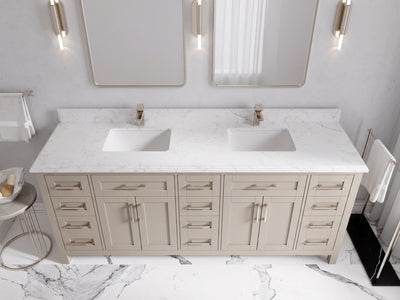 Cambridge 80 in. W x 22 in. D Double Sink Bathroom Vanity