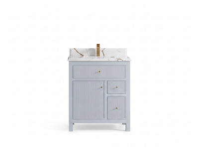 Sonoma 30 in W x 22 in D Reeded Free Standing Single Sink Bathroom Vanity
