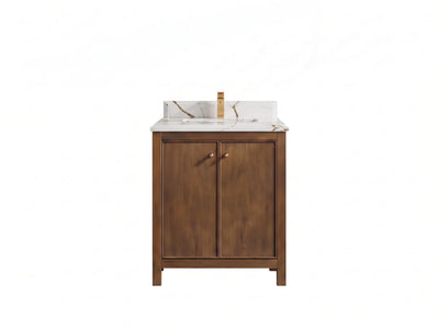 Chicago Teak 30 in. W x 22 in. D Single Sink Bathroom Vanity