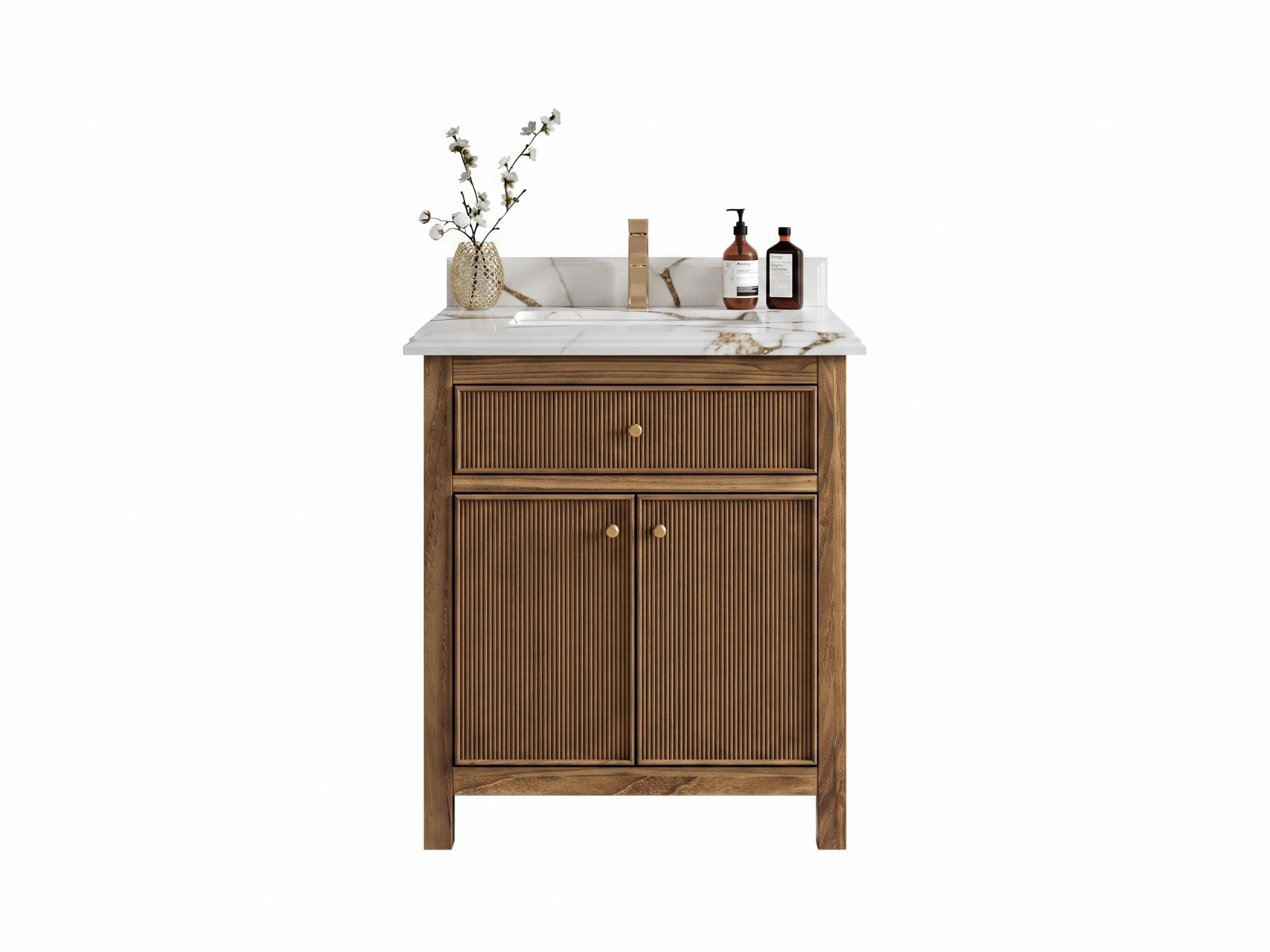 Sonoma Teak Wood 30 in. W x 22 in. D Single Sink Bathroom Vanity