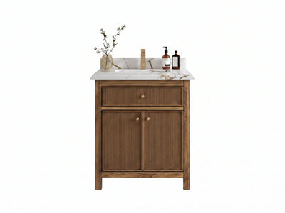 Sonoma Teak Wood 30 in. W x 22 in. D Single Sink Bathroom Vanity