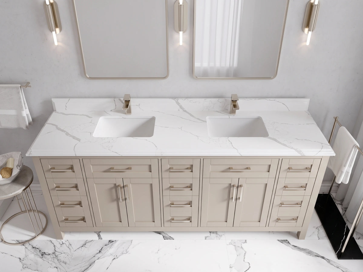 Cambridge 80 in. W x 22 in. D Double Sink Bathroom Vanity
