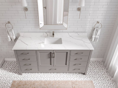 Malibu 72 in. W x 22 in. D Single Sink Bathroom Vanity
