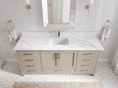 Malibu 72 in. W x 22 in. D Single Sink Bathroom Vanity