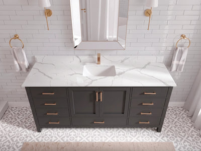 Malibu 72 in. W x 22 in. D Single Sink Bathroom Vanity