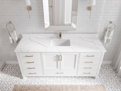 Malibu 72 in. W x 22 in. D Single Sink Bathroom Vanity