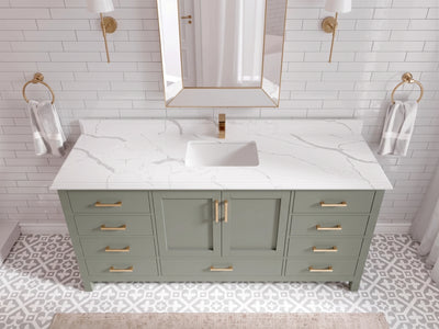 Malibu 72 in. W x 22 in. D Single Sink Bathroom Vanity