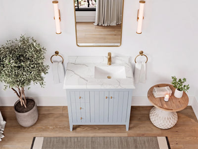 Atlanta 36 in. W x 22 in. D Right Offset Sink Bathroom Vanity