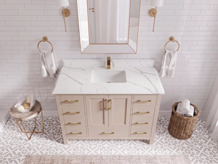 Malibu 48 in. W x 22 in. D Single Sink Bathroom Vanity - photo 11