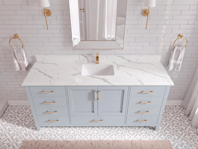 Malibu 72 in. W x 22 in. D Single Sink Bathroom Vanity