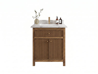 Sonoma Teak Wood 30 in. W x 22 in. D Single Sink Bathroom Vanity