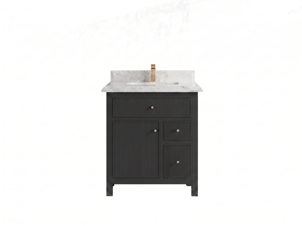 Sonoma 30 in W x 22 in D Reeded Free Standing Single Sink Bathroom Vanity