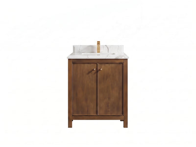 Chicago Teak 30 in. W x 22 in. D Single Sink Bathroom Vanity