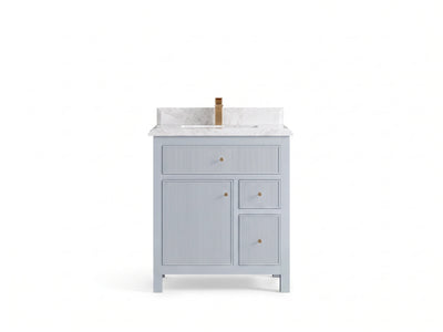 Sonoma 30 in W x 22 in D Reeded Free Standing Single Sink Bathroom Vanity