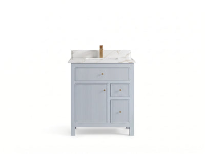 Sonoma 30 in W x 22 in D Reeded Free Standing Single Sink Bathroom Vanity
