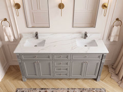 Paris 72 in. W x 22 in. D Double Sink Bathroom Vanity - photo 55