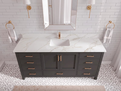 Malibu 72 in. W x 22 in. D Single Sink Bathroom Vanity