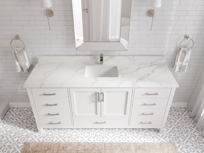 Malibu 72 in. W x 22 in. D Single Sink Bathroom Vanity