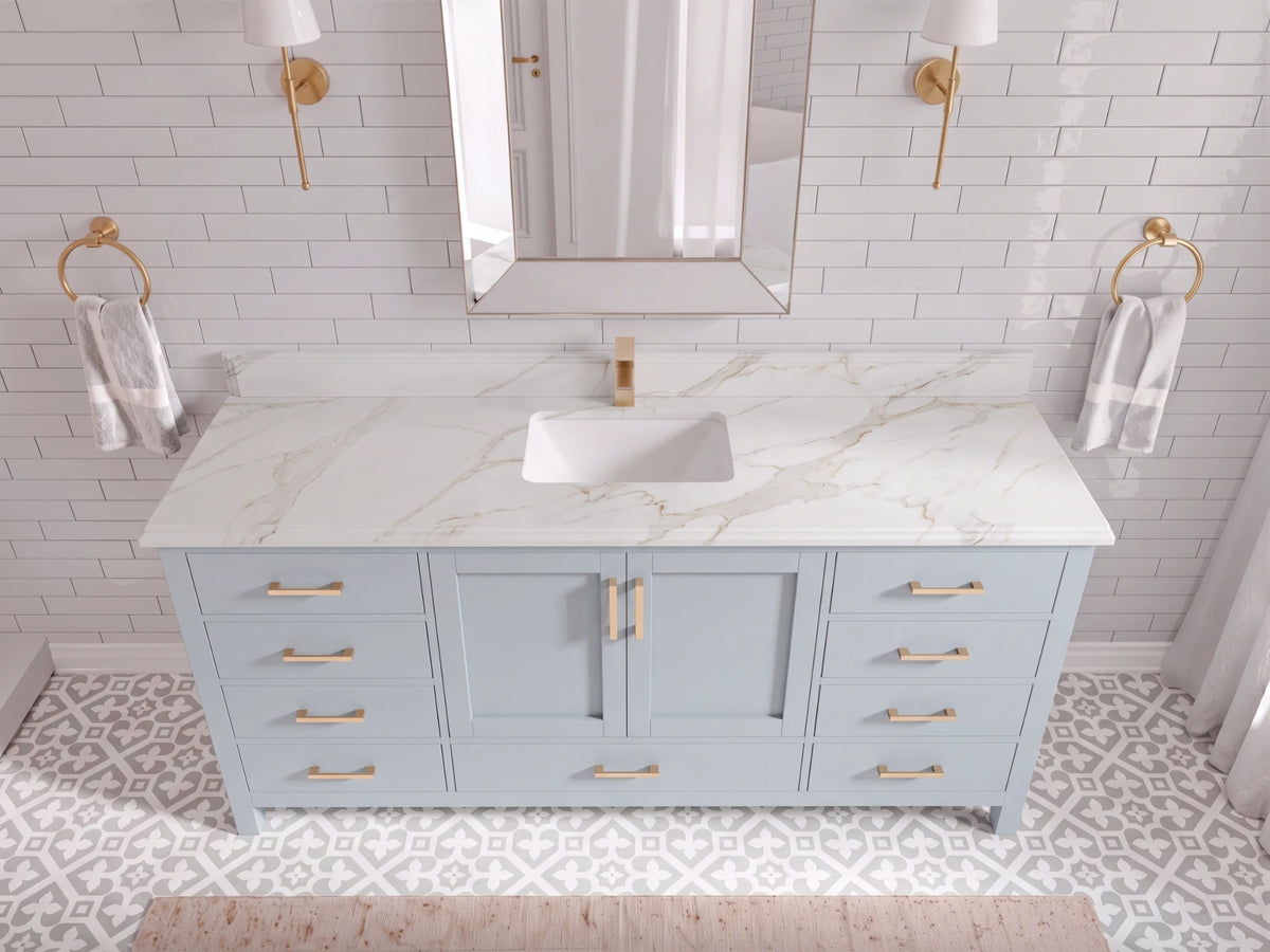 Malibu 72 in. W x 22 in. D Single Sink Bathroom Vanity