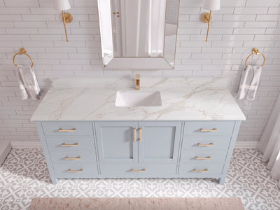Malibu 72 in. W x 22 in. D Single Sink Bathroom Vanity