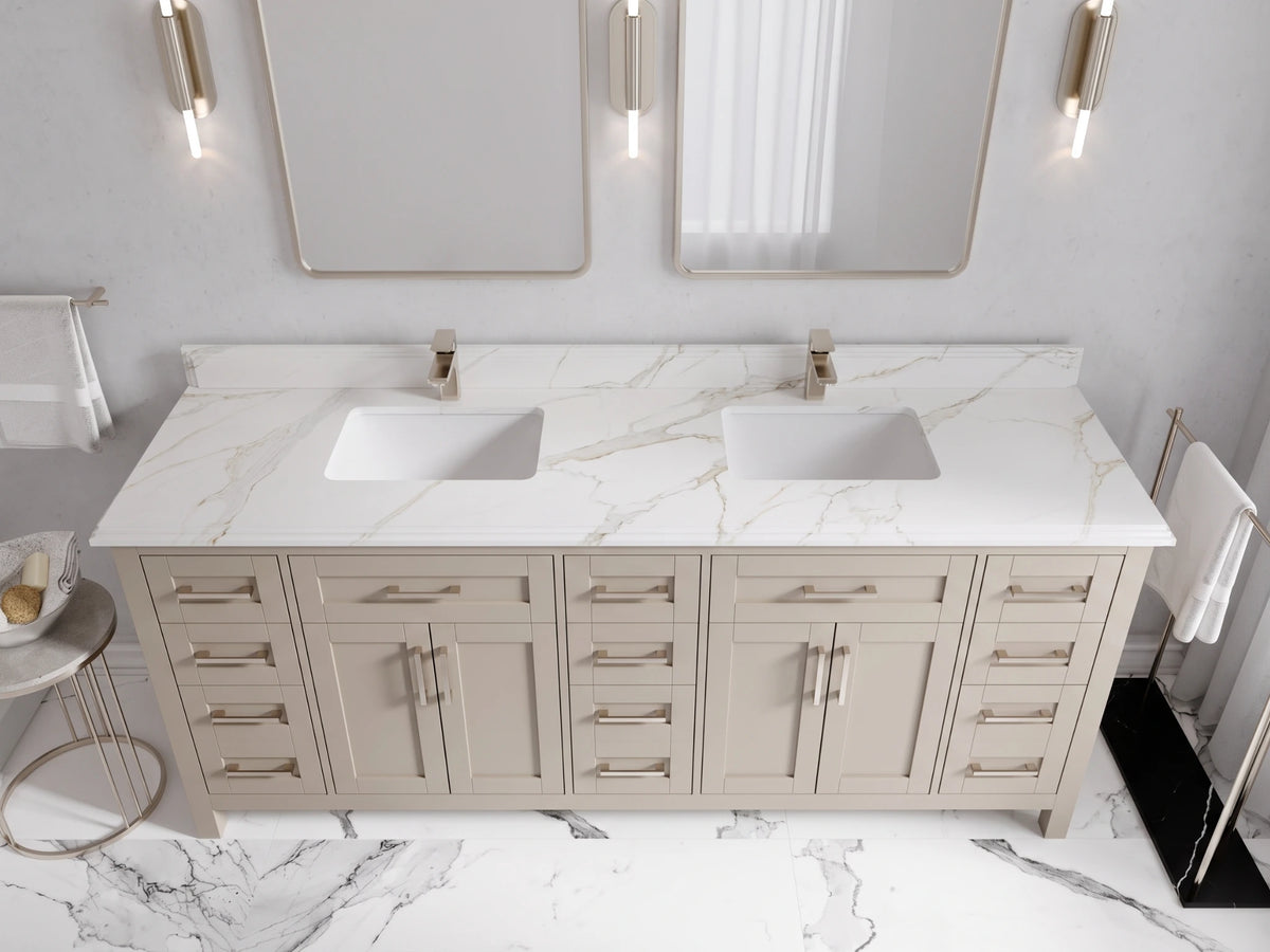 Cambridge 80 in. W x 22 in. D Double Sink Bathroom Vanity