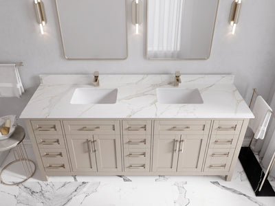 Cambridge 80 in. W x 22 in. D Double Sink Bathroom Vanity