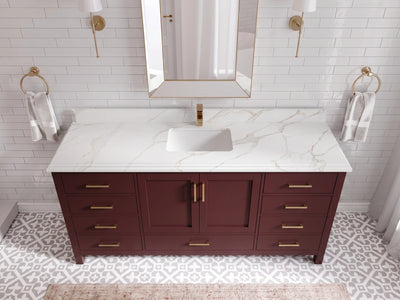 Malibu 72 in. W x 22 in. D Single Sink Bathroom Vanity